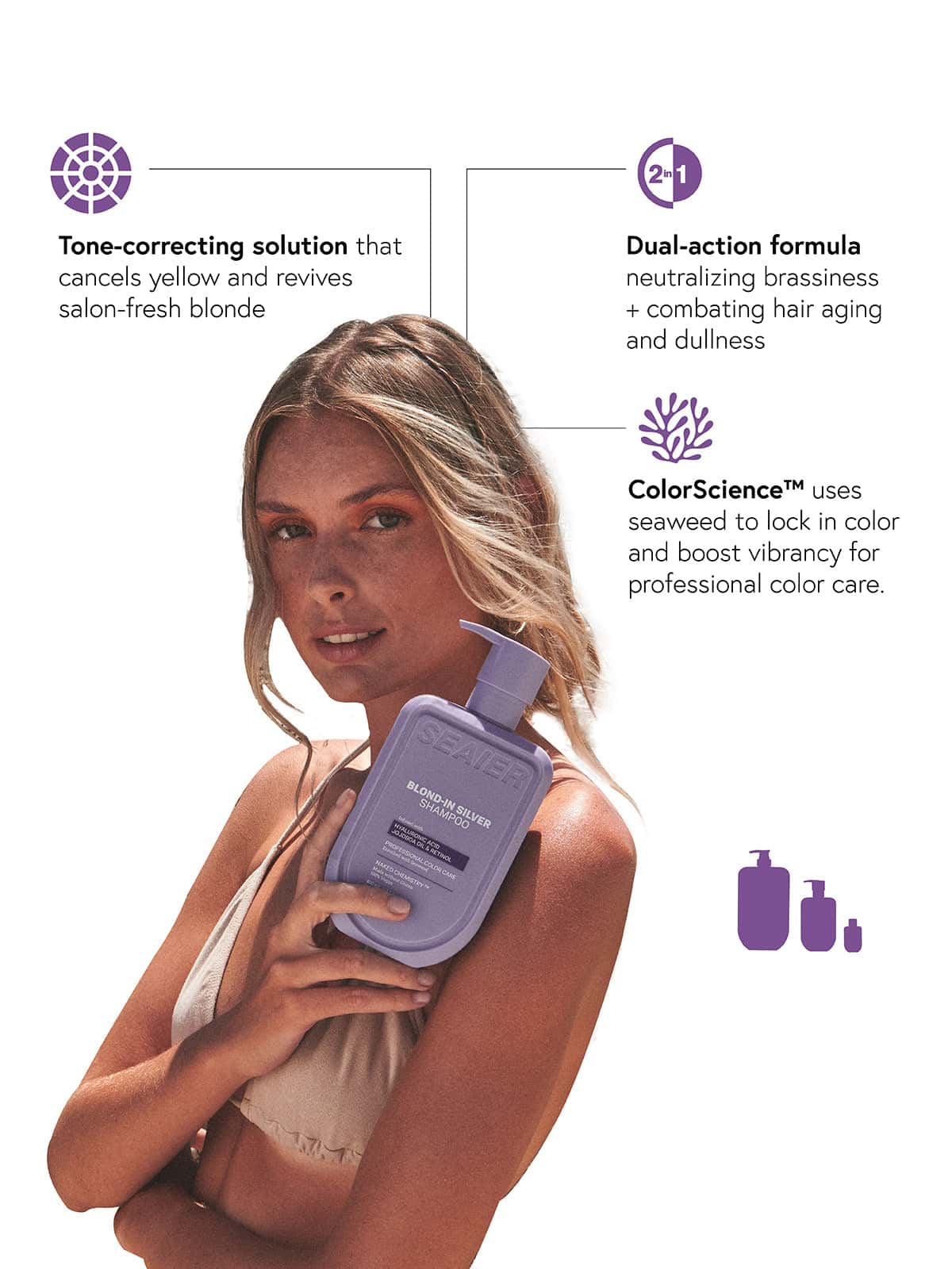 Seaier Blond-In Silver Shampoo 400ml - view 5